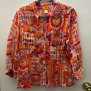 💙Ruby Rd Floral Blouse *EUC*